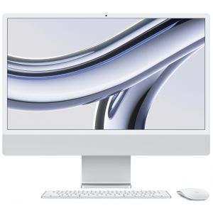 Apple iMac 24" Retina 4,5K, M3 (8C CPU, 10C GPU, 2023), 8 ГБ, 256 ГБ SSD,  (MQRJ3), Silver, серебристый 